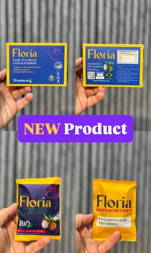 کپسول گیاهی لاغری فلوریا ۳۲ عددی (Floria) | بستهبندی و جلوی محصول | خرید اصل کپسول گیاهی لاغری فلوریا ۳۲ عددی (Floria) از فروشگاه slimline.ir